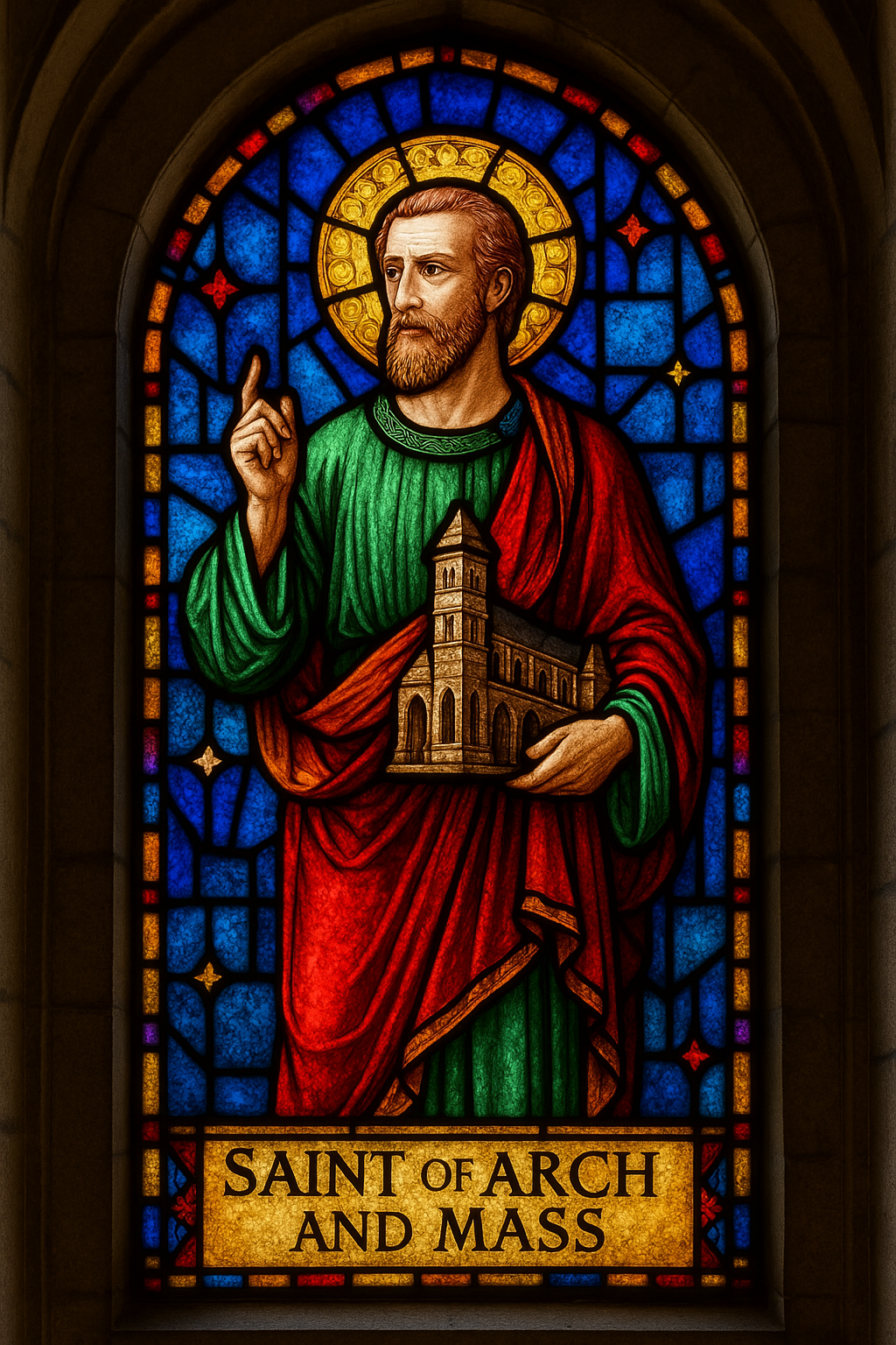 Saint of Arch and Mass (Stained glass).png